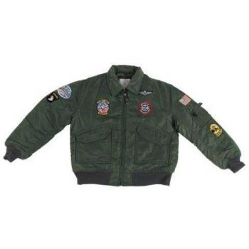 MFH Us CWU Children's - Chaqueta Infantil, tamaño L, Color Oliva