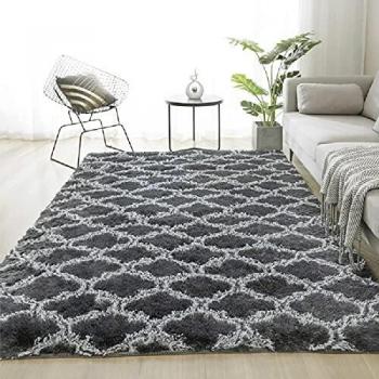 Alfombras Salon Grandes Alfombra Rectángulo Shaggy para Salón habitación de los Niños Dormitorio Modernas Alfombra Pelo Adecuado para Salón Dormitorio