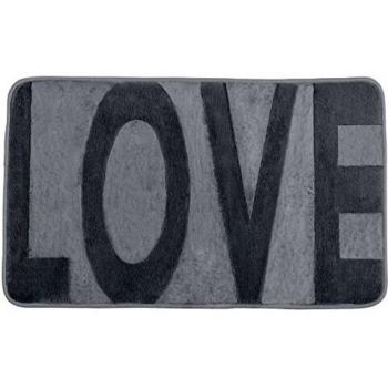 Wenko Alfombra para Bañera Love, Poliéster, Beige, 80x50x3 cm