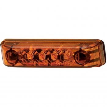 HELLA VALUEFIT 2PS 357 010-001 Luz de delimitación lateral - LED - 12V - Conexión roscada/montaje exterior - Color de tulipa: amarillo - Cable: 150mm - izquierda/derecha - Cant.: 1