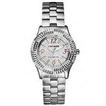 Reloj Marc Ecko para Mujer E95054L1 Analógico de 37mm con Correa de Acero, Cierre de Hebilla, Resistencia al Agua de 5 ATM y Cristal Mineral - Color Plateado