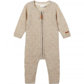 NAME IT - Pantalón de Peto - para bebé niño Beige 56