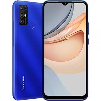 Moviles Libres, [2022] DOOGEE X96 Pro 4G Telefono Movil 4GB RAM+64GB ROM, 5400mAh, Android 11 Smartphone Barato Pantalla de 6.52'', Cámara Cuádruple 13MP, Quad Core, Face ID, Huella Dactilar, Azul