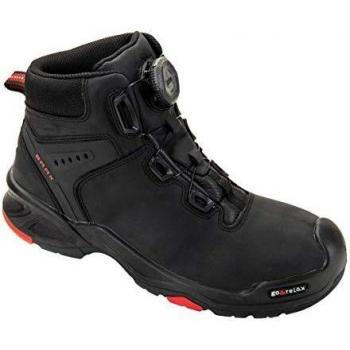 Botas de seguridad Braxton talla 40 cuero negro/rojo S3 SRC HRO EN ISO 20345