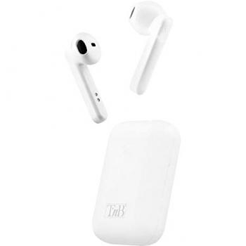 Auriculares Bluetooth Inalámbricos TWS Shiny con Estuche de Carga - Blanco