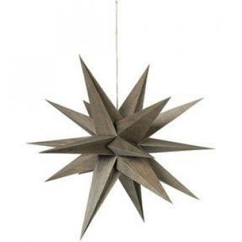 Broste Copenhagen Decoraciones de Navidad DECO ETOILE 'VENUS' BOIS, objeto decorativo, color marrón, dimensiones 55 cm