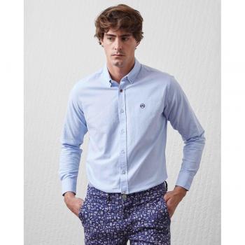 Camisa de hombre básica Altonadock slim fit azul celeste