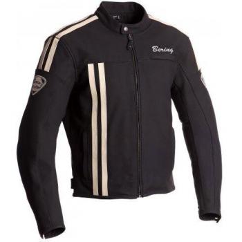 Bering chaqueta moto Flint, Negro/Beige, talla L