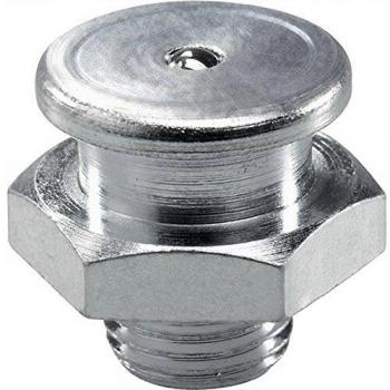UMETA 4101761 - Pack de 100 Engrasadores Rectos con Cabeza Plana, Acero, Tamaño 1/8-28