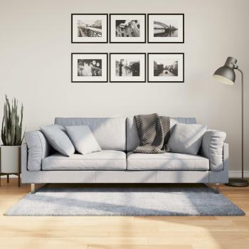 Alfombra larga Shaggy moderna PAMPLONA azul 80x150 cm