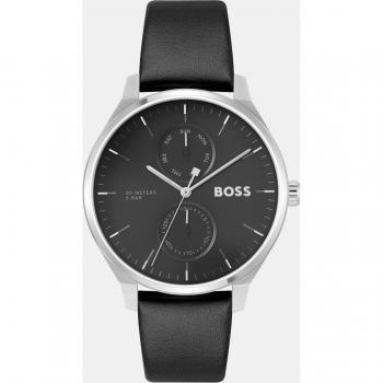 Reloj multifunción de hombre Boss Tyler 1514102 con correa de cuero negro
