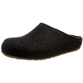 Zapatillas Iesse de fieltro y cuero en color gris oscuro, talla 40