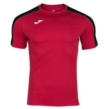 Joma Academy III Short Sleeve Men's Football Jersey Red Black