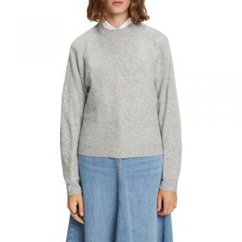 Esprit Women's Twisted Knit Sweatshirt with Cable Design