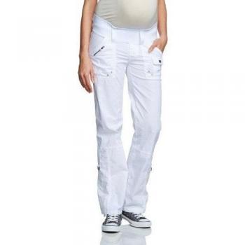 ESPRIT - Pantalón premamá para mujer, talla 38, color Blanco 100