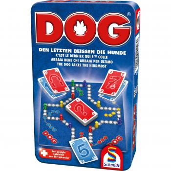 Juego de Perros Schmidt Spiele - Juego de mesa, incluye piezas de juego en forma de perros, tablero colorido, reglas sencillas, adecuado para 2-4 jugadores, recomendado para mayores de 6 años