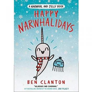 Libro Happy Narwhalidays: Book 5 - Una encantadora historia ilustrada para niños, parte de la serie Narwhal and Jelly, que celebra la amistad y las aventuras en el océano, con un enfoque en temas de alegría