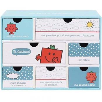 Caja de Recuerdos de Nacimiento Monsieur Madame para Niños y Niñas
