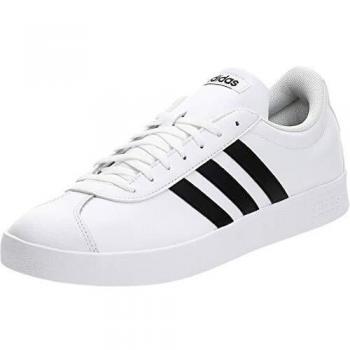 Zapatillas Hombre Adidas VL Court 2.0 Clásicas Blancas y Negras