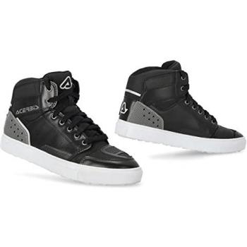 Acerbis Zapatillas de Moto Lock Negras - Zapatos de motocicleta, color negro, talla 41