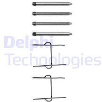 Kit de accesorios, pastillas de freno de disco DELPHI LX0081