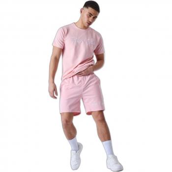 Bermudas Básicas Rosa con Bordado de Logo Project X Paris