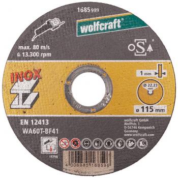 Discos de corte Wolfcraft 8462000 Ø 115 mm (10 Unidades)