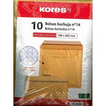 Kores Paquete 10 Bolsas Burbuja Nº 14