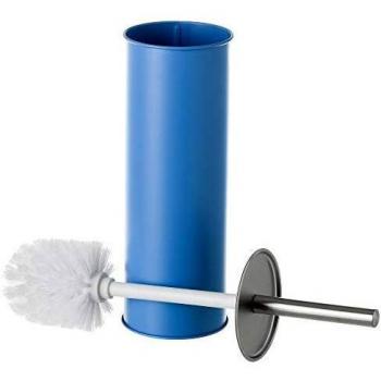 Escobilla de baño Azul de Metal y Polipropileno contemporánea, de ø 9x38 cm - LOLAhome