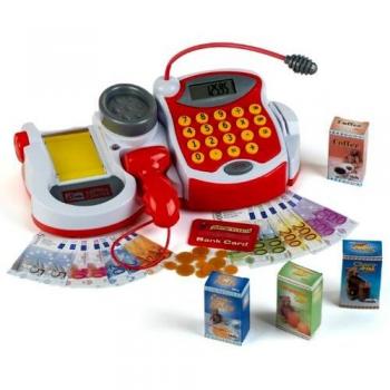 Caja Registradora Electrónica para Supermercado con Accesorios y Diversas Funciones