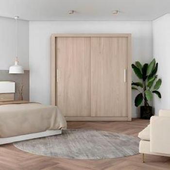 Armario Sava 2 puertas correderas Sahara 200x182x58,7 cm