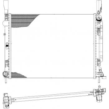 Radiador de motor HELLA 8MK 376 755-501, refrigeración eficiente y alta calidad