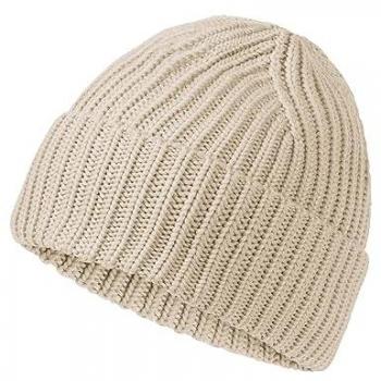 Vaude Moena II Unisex Beanie with Cuff, Ecru Color