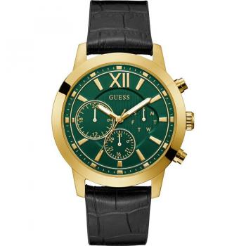 Reloj Guess Comet GW0219G2 para Hombre - Dorado con Correa de Cuero y Resistente al Agua