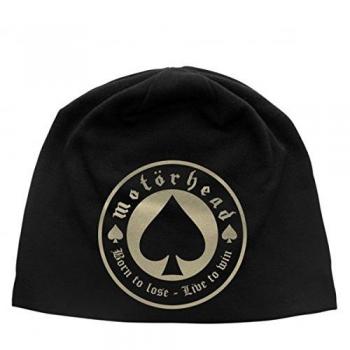Motörhead Born To Lose Jersey Beanie Black, Unisex, 100% Cotton