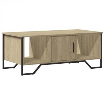 Mesa de centro de madera de ingeniería roble Sonoma 100x51x40 cm