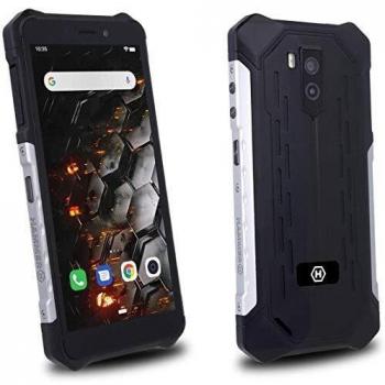 Hammer Iron 3 LTE 5,5“ IPS, IP68 - a Prueba de Agua, a Prueba de Golpes, a Prueba de Polvo, Mega-batería 4400mAh, NFC, Octa-Core 2Ghz, Android 9, Dual SIM, 32GB/3GB, 4G, Dual SIM - Plata