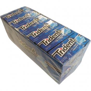 Trident Chicles Sabor Menta Sin Azúcar 24 Paquetes