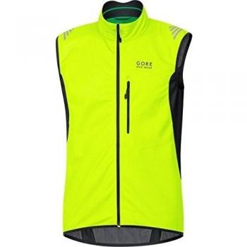 Gore Bike Wear Element Windstopper Soft Shell - Chaleco para hombre, color amarillo / negro, talla XL