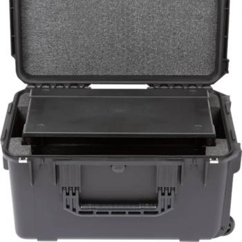 SKB iSeries 4U Waterproof Wheeled Rack Case with TSA Latches, 9 Depth