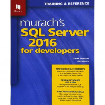 Murach’s  SQL Server 2016 for Developers