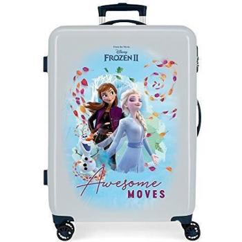 Disney Frozen Awesome Moves Maleta mediana Azul 48x68x26 cms Rígida ABS Cierre combinación 70L 3,7Kgs 4 ruedas dobles