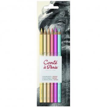 Conté à Paris - Set de 6 lápices pastel para retrato