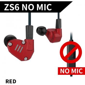 Auriculares Intrauditivos KZ ZS6 con Tecnología Híbrida 2DD + 2BA, 8 Controladores, Estéreo HIFI, Cancelación de Ruido, para Deportes y Juegos