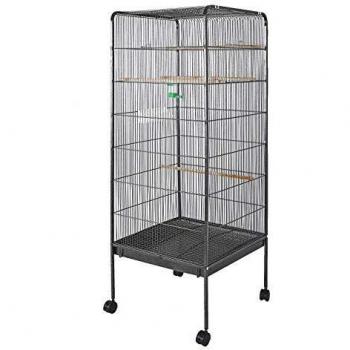Jaula Pajarera XL 146x54x54cm para Periquitos, Canarios y Loros - Espacio Amplio para Mascotas Aves