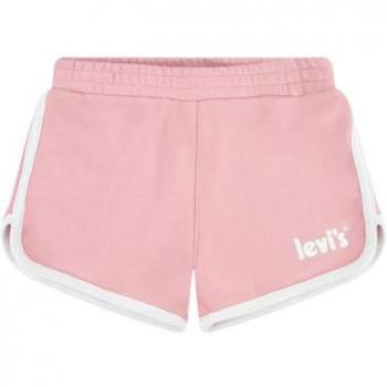 Pantalones Cortos Deportivos Levi's Dolphin Quartz Rosa Niña