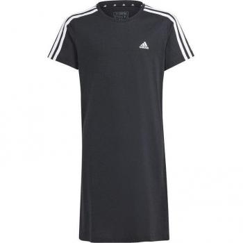 Vestido Adidas Essentials 3 Bandas Niña Negro