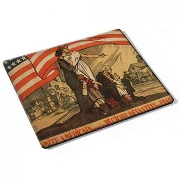 Vintage - America, Designer Almohadilla del Ratón Mouse Mouse Pad con Diseño Colorido. Auténtica Alfombrilla de 250 x 190 mm. Tamaño Ideal de Media para el Uso Diario.