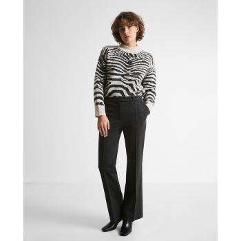 Pantalones de vestir de mujer con nervio central y bolsillos