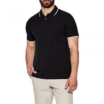 Armani Exchange Tipped Logo Polo Shirt - Black - Male - Size: S